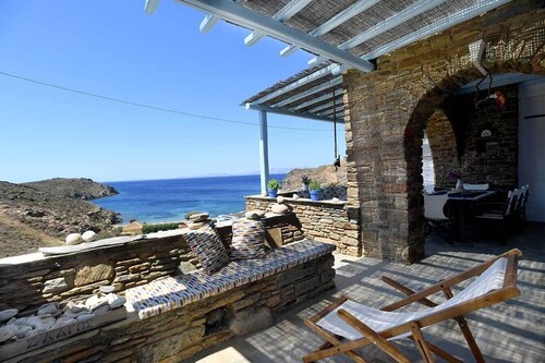 Tinos traditional Cycladic residence villa 60 meters from sea