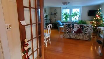 Una televisión, un reproductor de DVD