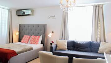 Strykjärn/strykbräda, gratis wi-fi och sängkläder