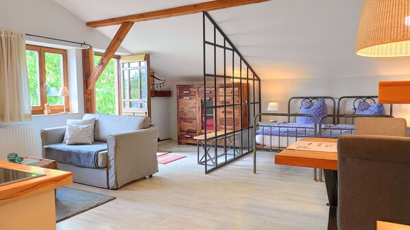 1 chambre, bureau, fer et planche à repasser, accès au Wi-Fi (inclus)