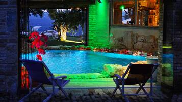 Indoor pool, a heated pool