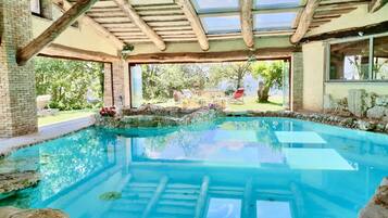 Indoor pool, a heated pool