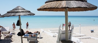 Semesterlägenhet i Torre Lapillo, 2 sovrum, utrustad terrass