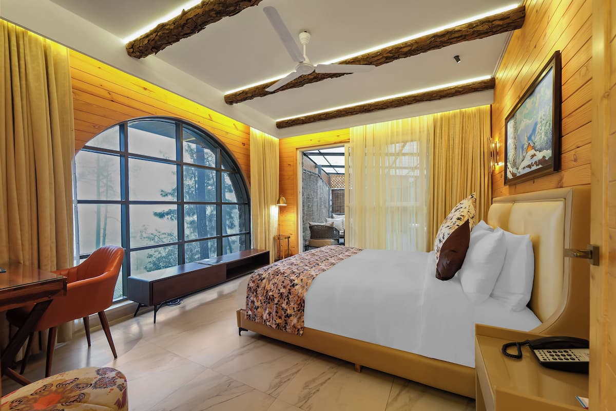 Suite estudio Elite, vistas al valle | Ropa de cama de alta calidad, minibar, caja fuerte