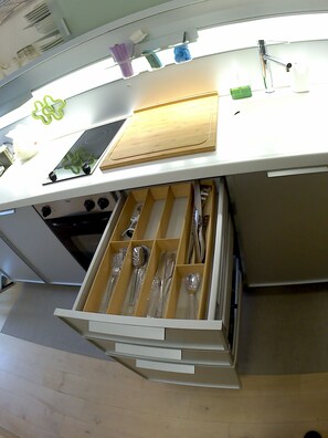 Kühlschrank, Ofen, Herdplatte, Geschirrspüler