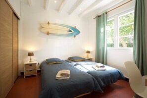 2 bedrooms, iron/ironing board, travel crib, WiFi