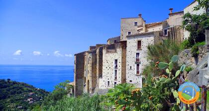 Characteristic house in Belmonte Calabro, Medieval village, Ecotourism, Tradition