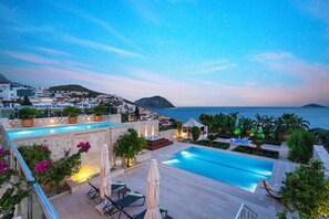 Outdoor pool - Luxury Mediterranean Villa In Kalkan, With Private Pool And Panoramic Sea Views  (Kalkan)