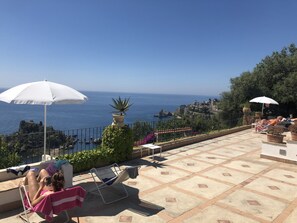 Terrace/patio - Spacious house in Resort. (Taormina)