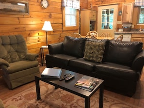 TV, fireplace, DVD player, stereo - Cherokee Family Cabin (Hico)