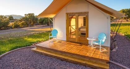 Glamping Tent Single Queen - Royal Gorge Cabins