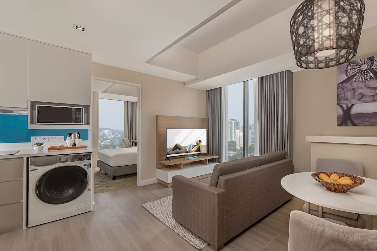 1 bedroom, down comforters, in-room safe, desk