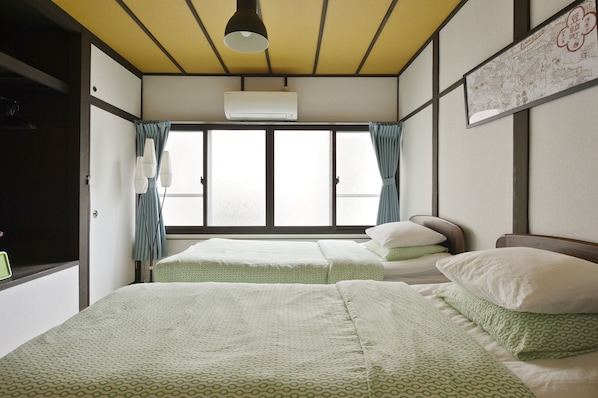 3 室のベッドルーム、WiFi、ベッドシーツ