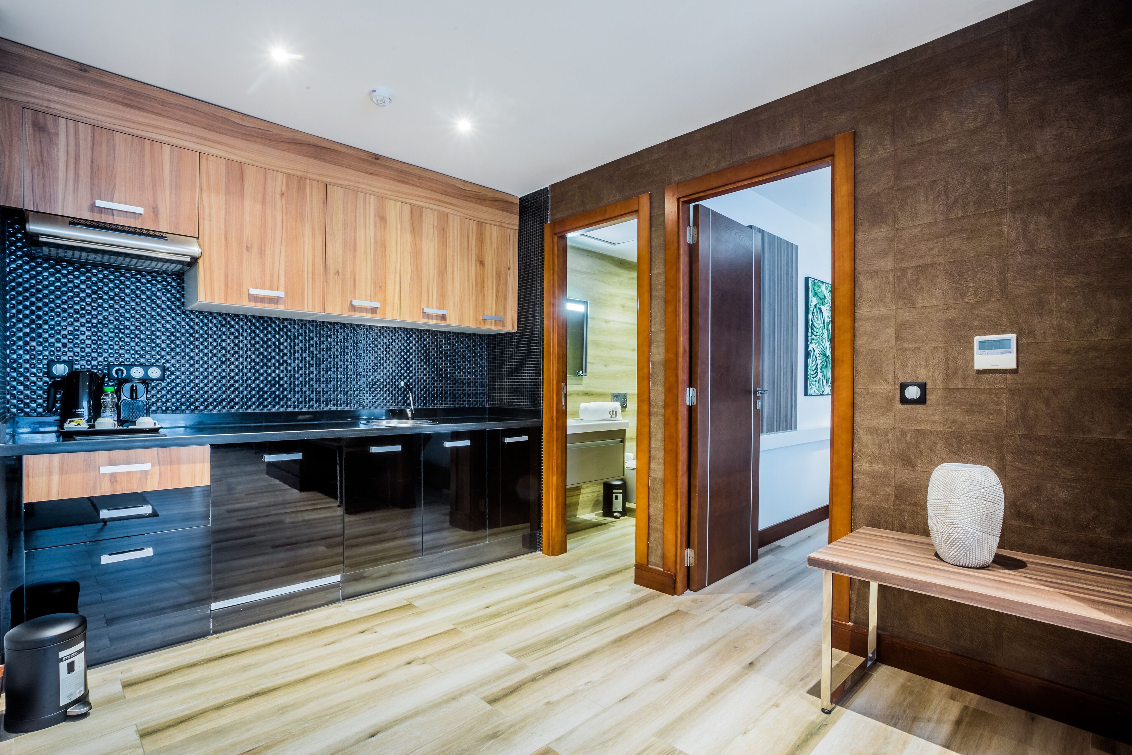 junior suite | living area | flat-screen tv, netflix, heated floors, streaming services