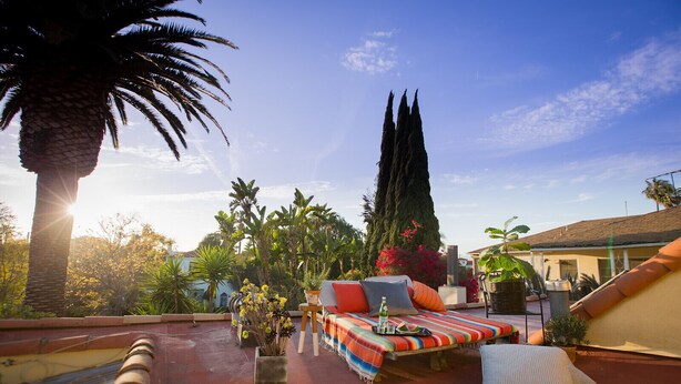 Terrace/patio - PRIVATE DESIGNER ROOFTOP GUEST SUITE WITH WI-FI AND AC! (Los Angeles)