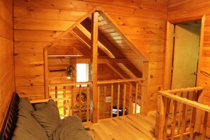 TV, fireplace, DVD player, stereo - Our open 2 -story, 2- Bedroom Cabin! (Hico)