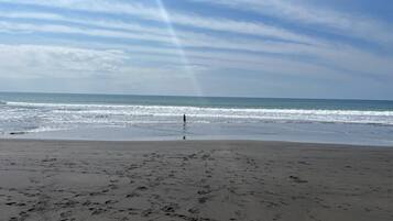 En la playa