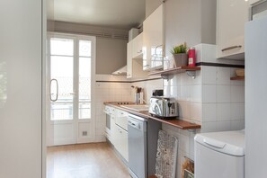 Private kitchen - Apartment in the city center 88 m2 with garage (Montpellier)