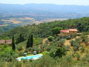 Exterior - "Gelso" farmhouse apt, swim pool, pvt garden, stunning view, very peaceful (via Millepini 15, Loro Ciuffenna)