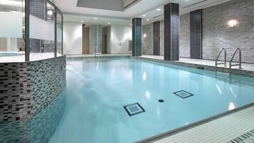 Indoor pool, a heated pool