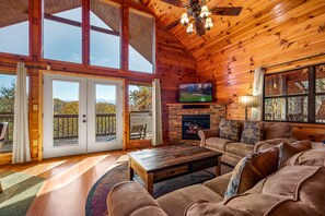 TV, fireplace, DVD player