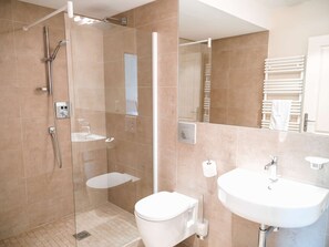 Shower, hair dryer