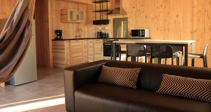 Chalet" la chadeyre "construction récente, wifi gratuit, chauffage compris