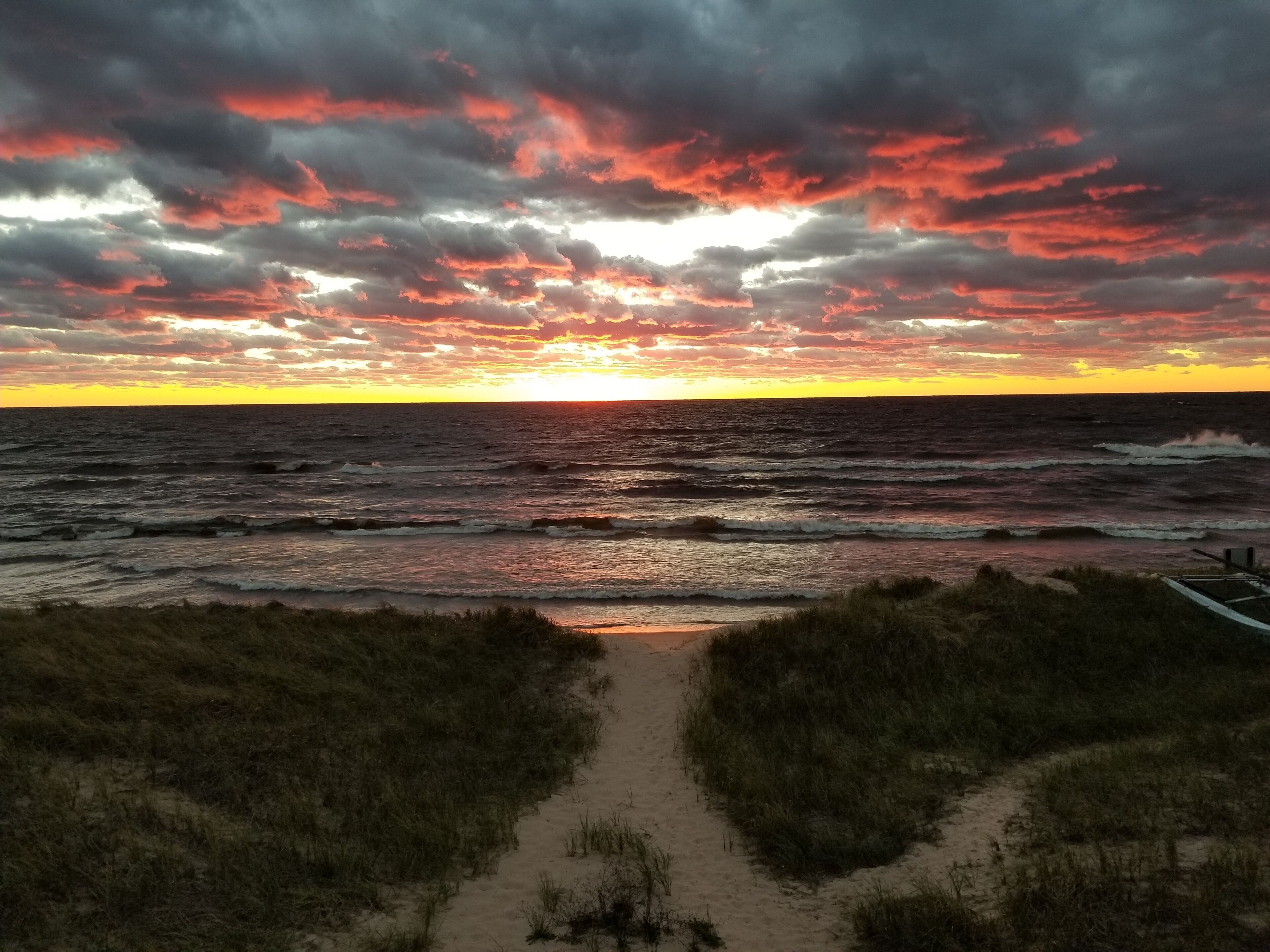 Beautiful Sunsets On Magnificent Lake Michigan.  Location Location Location