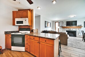Fridge, microwave, oven, stovetop - Canyons Mountain Views 2 br across from Resort (Park City)