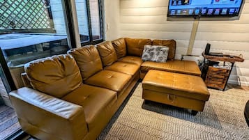 Televisión, chimenea