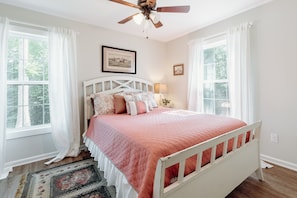 2 bedrooms, iron/ironing board, free WiFi, bed sheets - Living Water Retreats #3 - New Cozy Farmhouse Retreat 2 mi. to TIEC (Mill Spring)