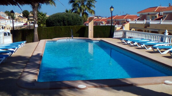 A heated pool