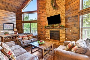 Smart TV, fireplace, video games, DVD player - Lakefront Luxury Lodge • 2mi to SDC • Resort Pool • Private Dock • Free Family Amenities (Branson)