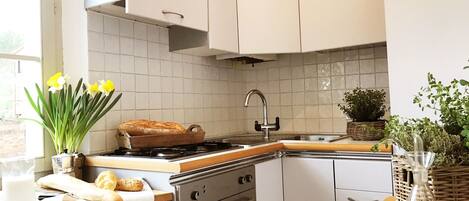 Kühlschrank, Ofen, Herdplatte, Geschirrspüler