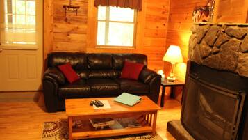 TV, fireplace, DVD player, stereo