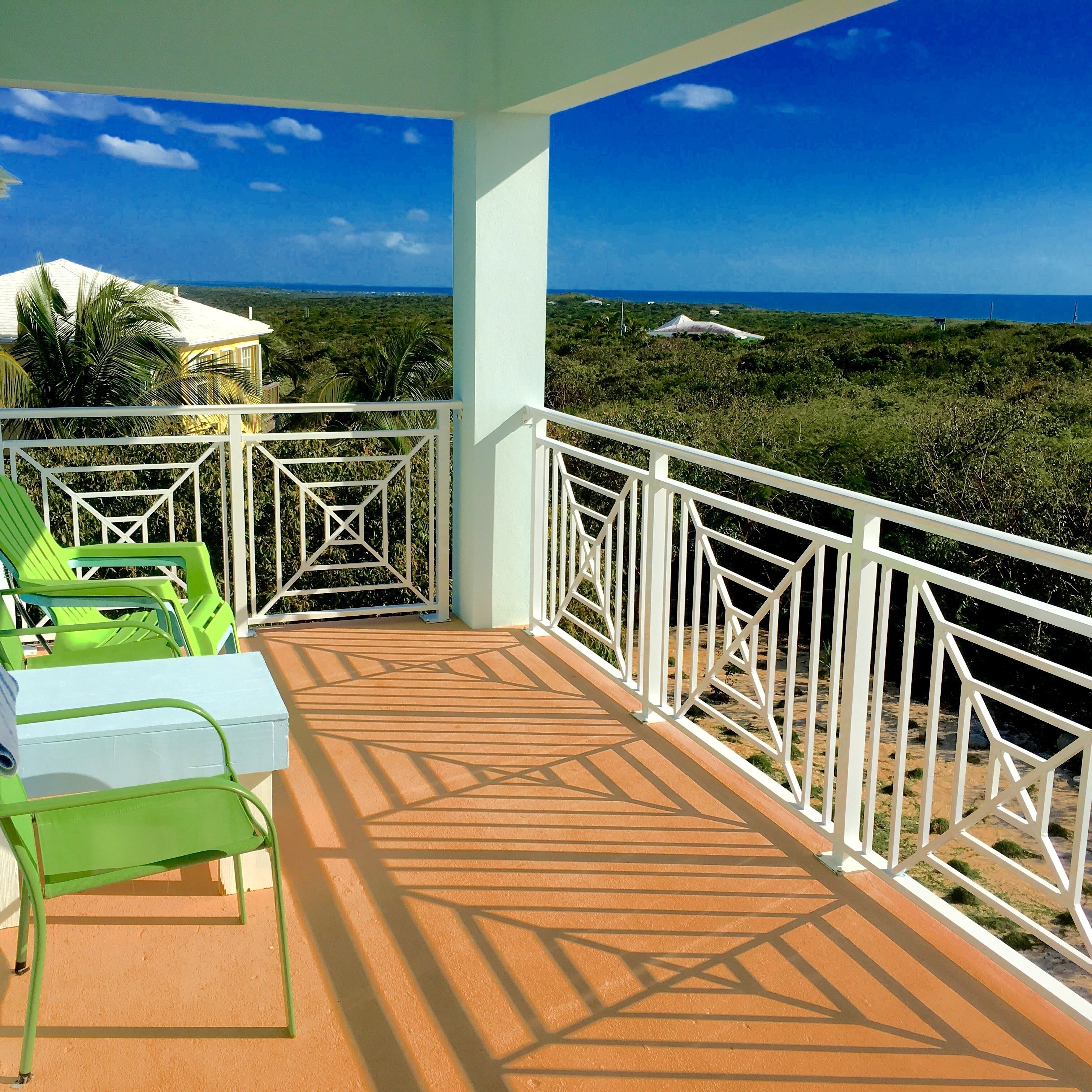 Afternoon on the rear upstairs porch 