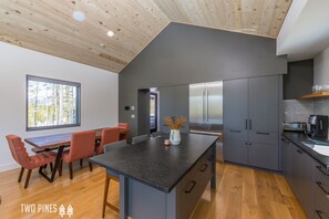 Dining - Serene Ski in/Ski out, Lake Cabin! Private Hot Tub, 7 Minutes to Resort! (Big Sky)