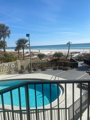 A heated pool