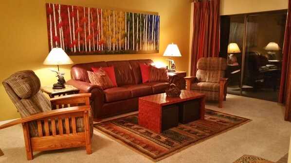 TV, fireplace, DVD player