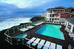 Indoor pool, outdoor pool