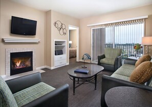 TV, fireplace, DVD player, table football