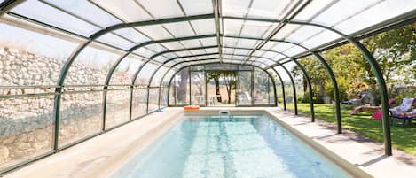 A heated pool