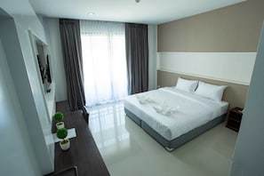 Chambre Standard double | Rideaux d’obscurcissement, système d’insonorisation