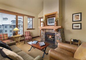 TV, fireplace, DVD player, table football