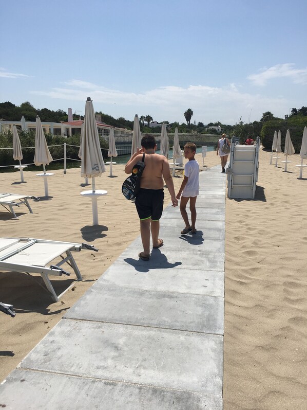 On the beach