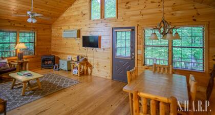 Trout Fish-Inn Cozy Cabin w/ Hot Tub, Fire Pit & Steps from Downtown Helen!