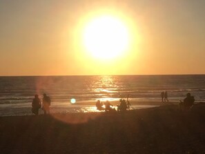Sun-loungers, beach towels