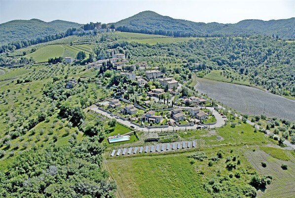 Aerial view - Villa Giacinto, San Regolo in Brolio, Gaiole in Chianti, Siena and Chianti (Gaiole in Chianti)