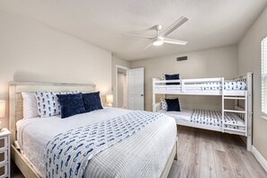 2 dormitorios, tabla de planchar con plancha, wifi y ropa de cama