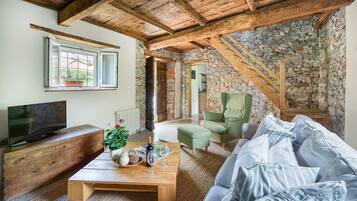 Télévision, cheminée